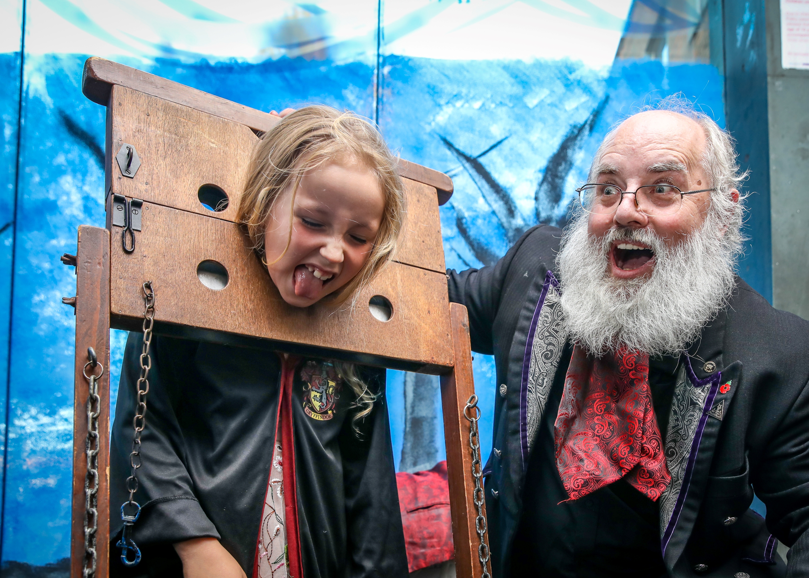 Iain Jenkins Magician and Illusionist at Harry Potter event Stockton library